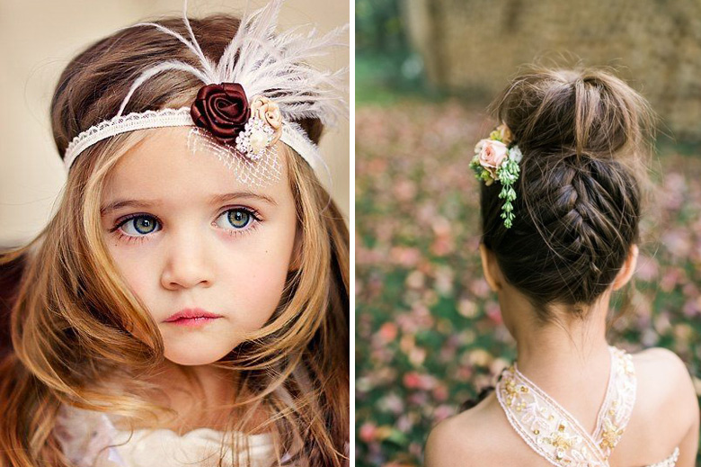 O penteado para daminha de casamento ideal para cada idade