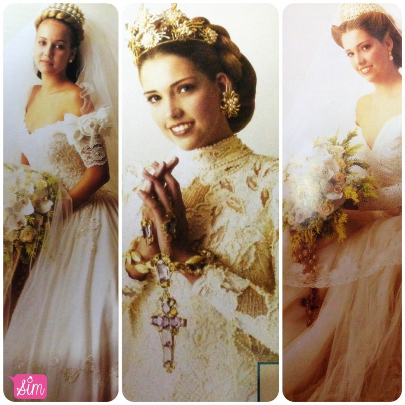 vestidos de noiva anos 1990