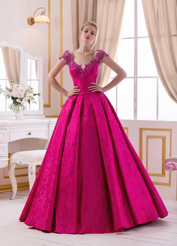 vestido rosa de debutante