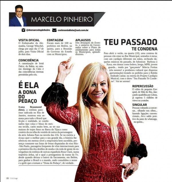Ivana Beaumond A Dona do Pedaço Jornal do Pará